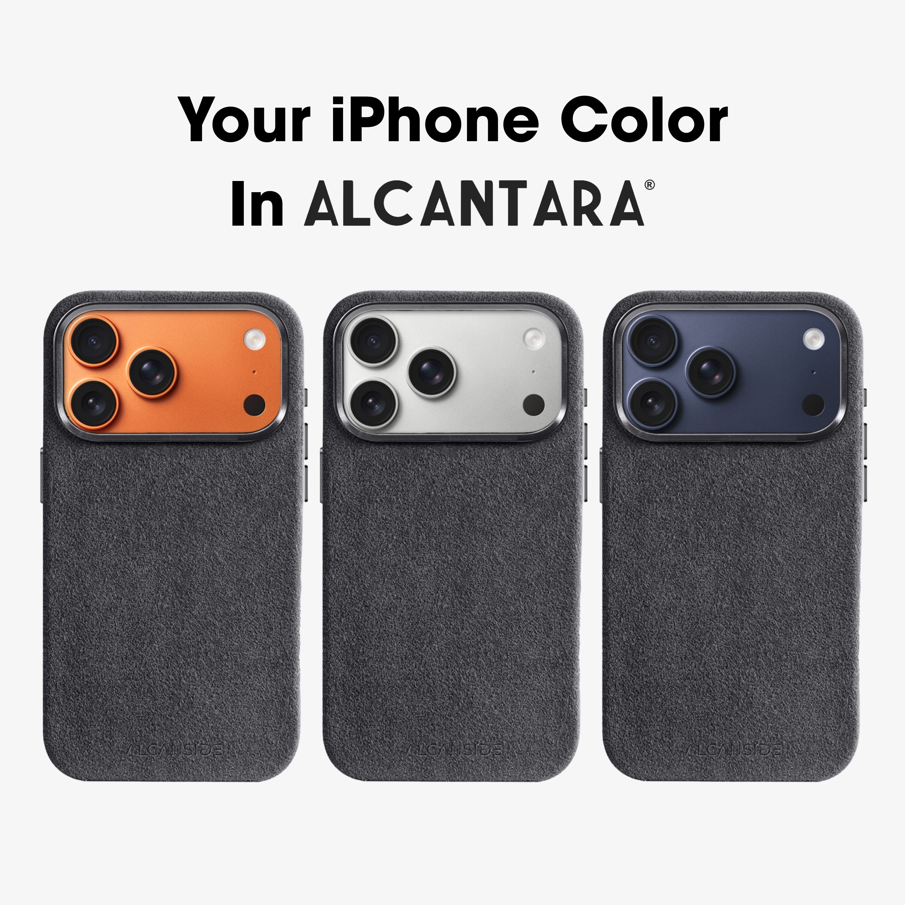 iPhone Alcantara Case - Space Grey