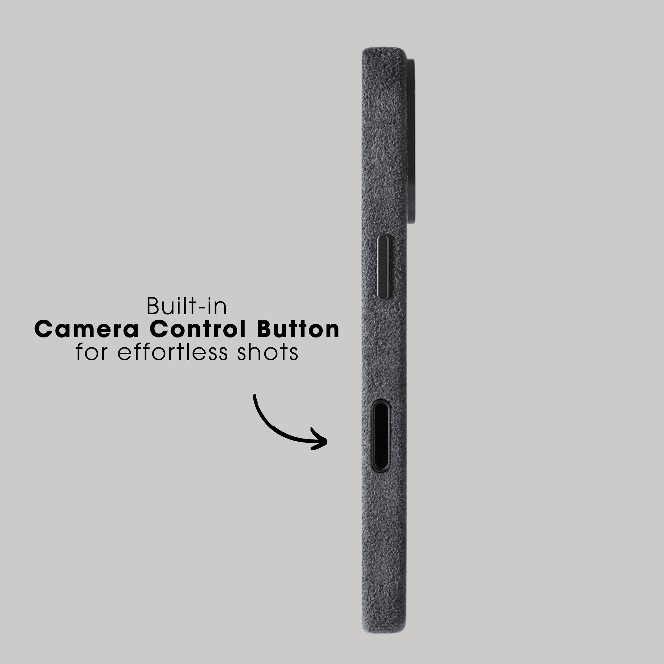 iPhone 17 - Alcantara Case - Space Grey