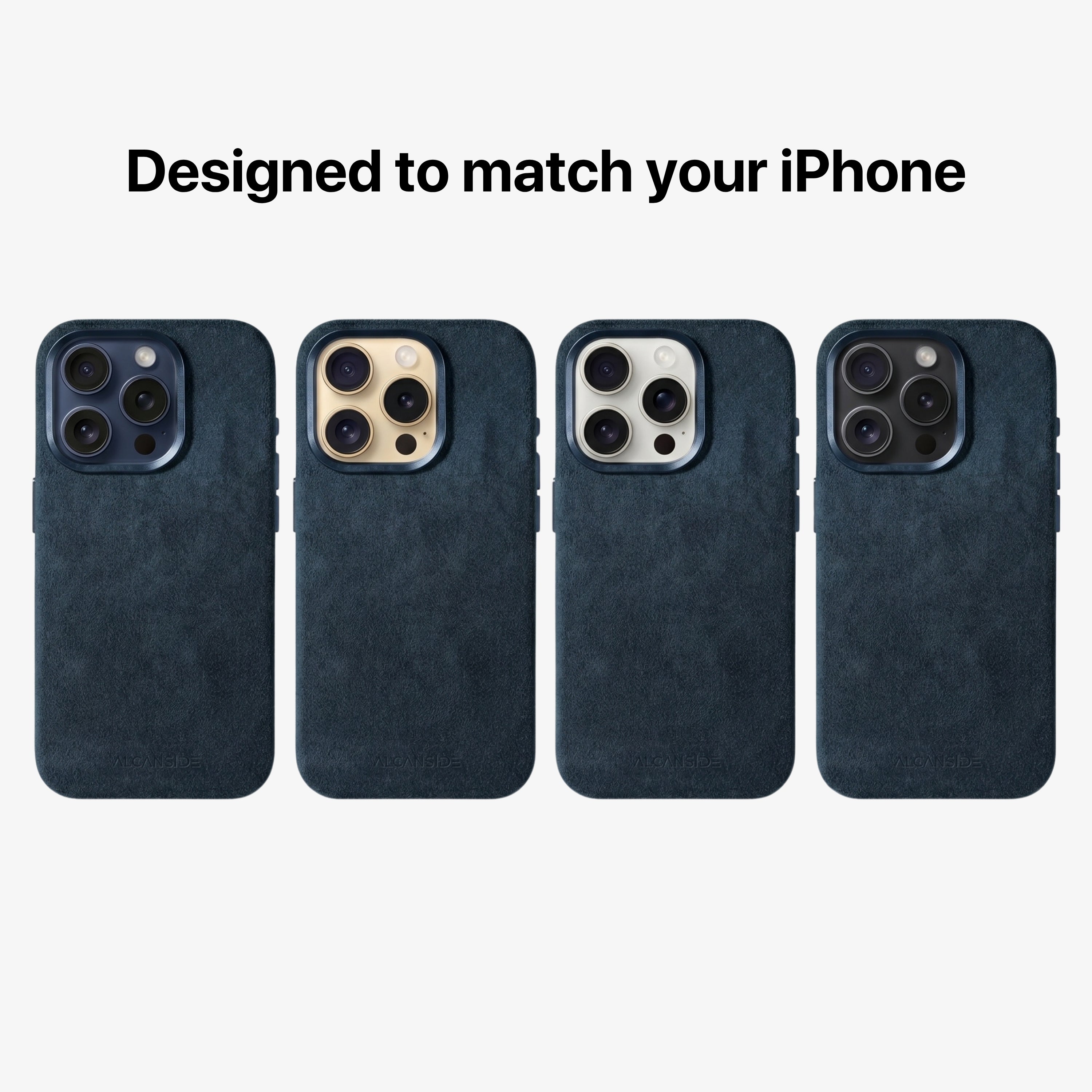 iPhone 16 Pro - Alcantara Case - Navy Blue