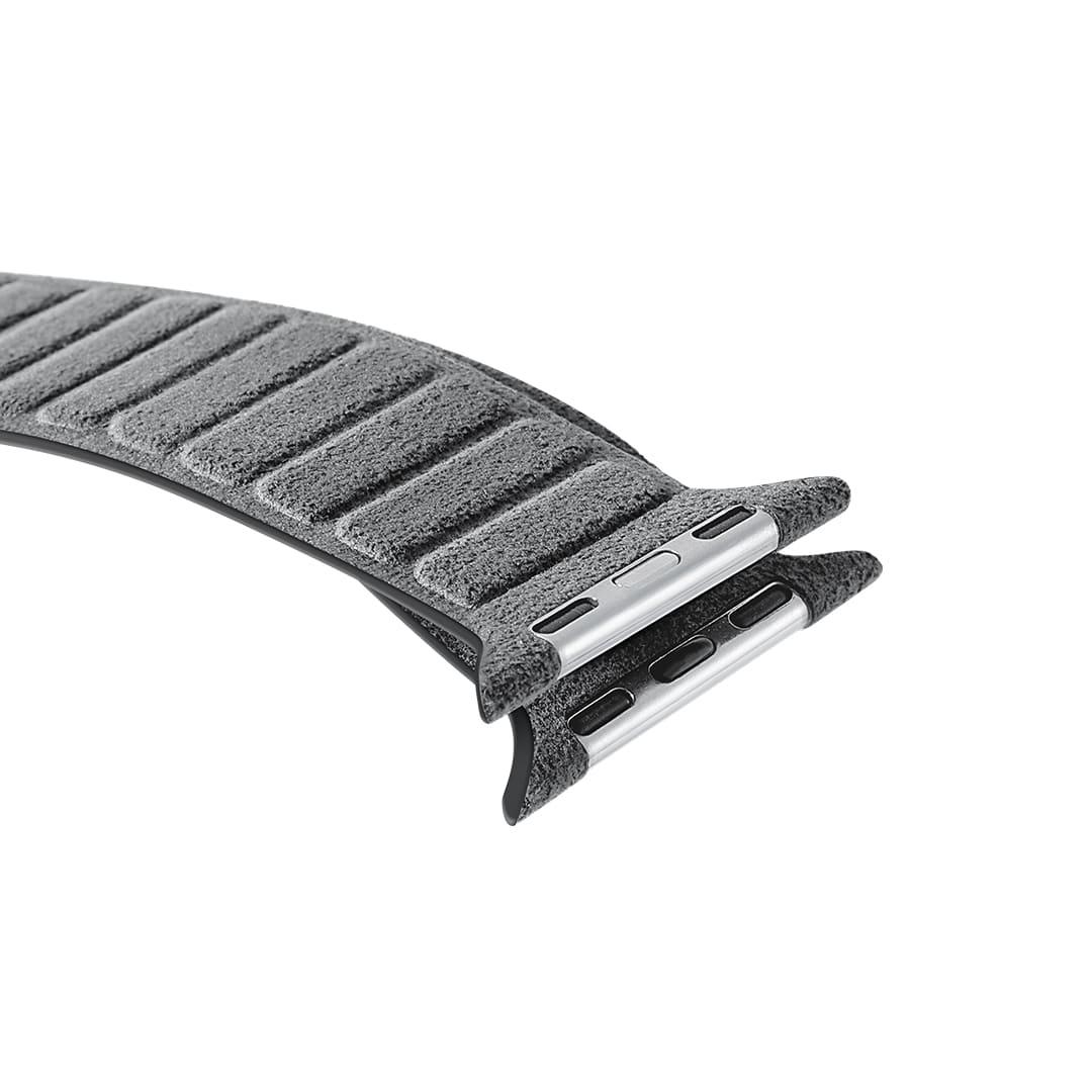 Alcantara Apple Watch Band - Nardo Gray - 42/44/45/46mm & Ultra (49mm)