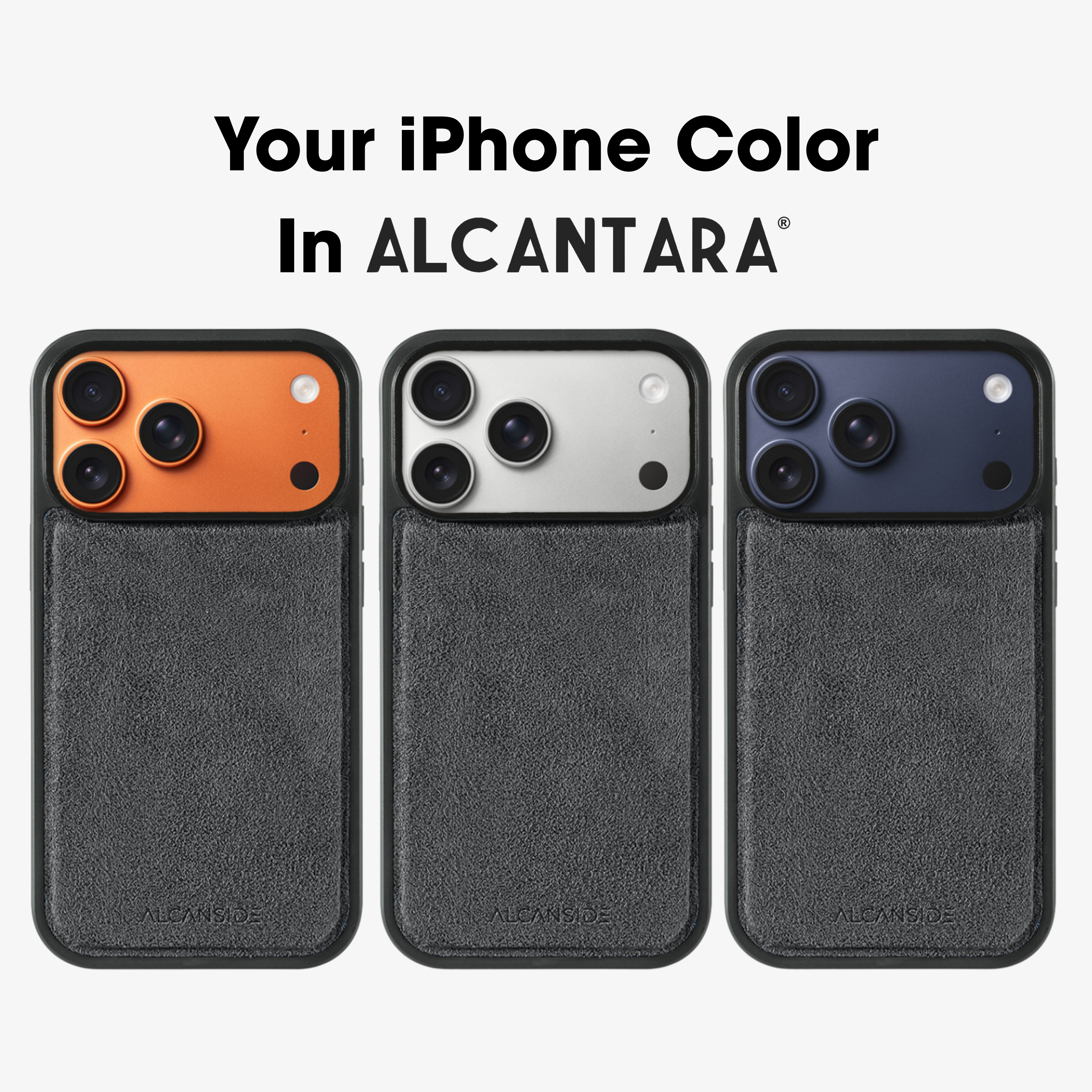 iPhone 17 Pro - Alcantara Back Cover - Space Grey