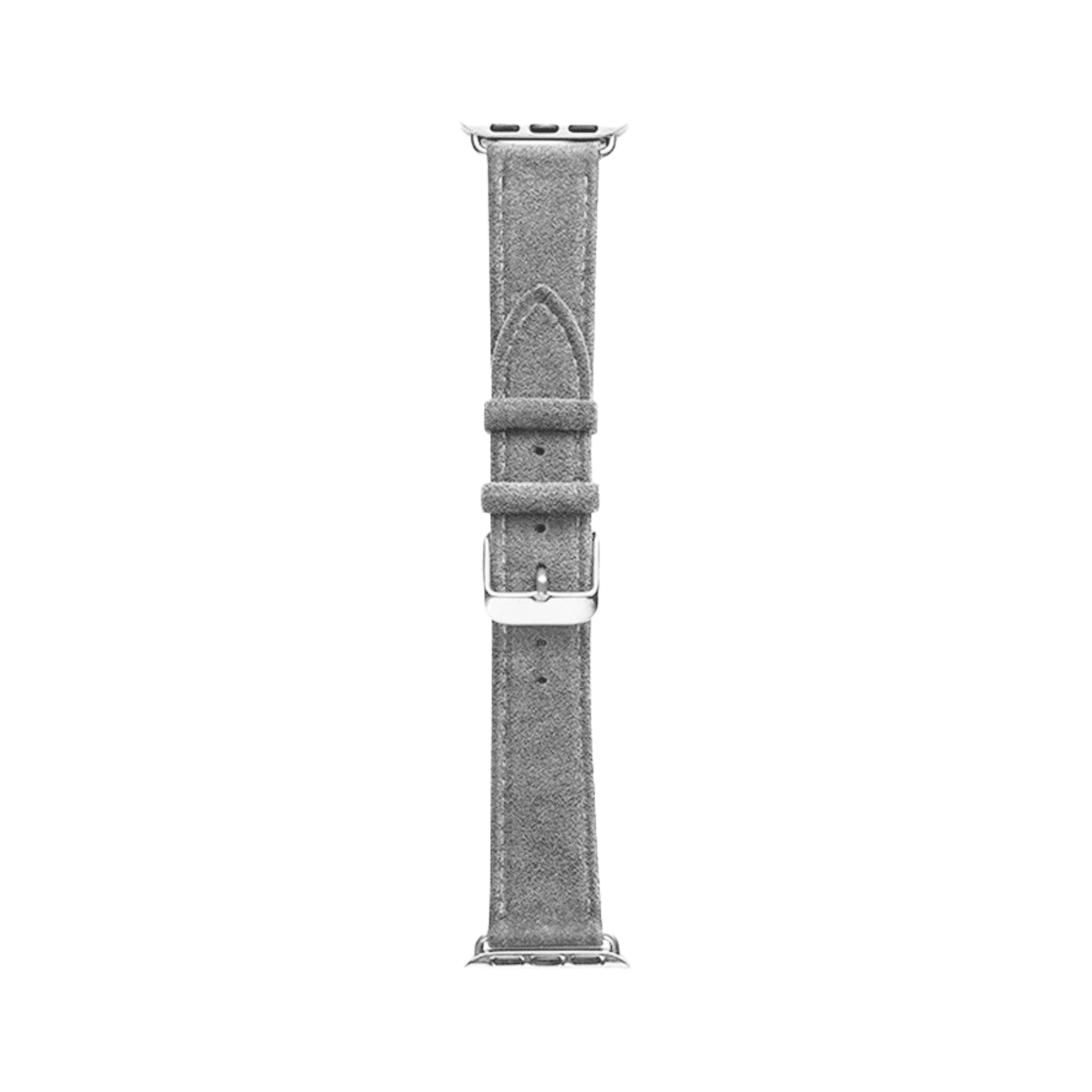 Alcantara Apple Watch Band With Buckle - Nardo Gray - 42/44/45/46mm & Ultra (49mm) - Alcanside