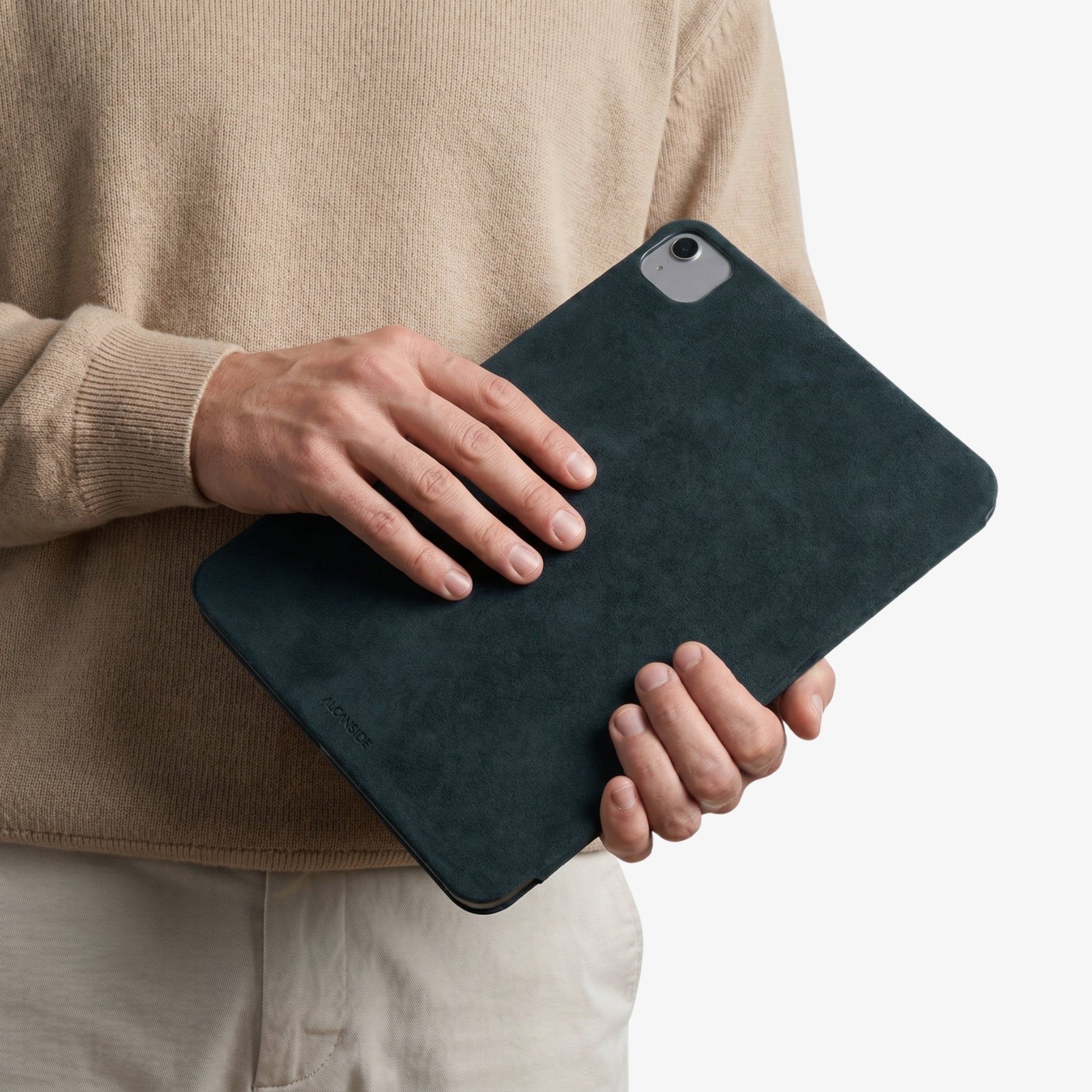 Alcantara iPad Cover - For iPad Air 11 inch (2024/2026) - Navy Blue - Alcanside