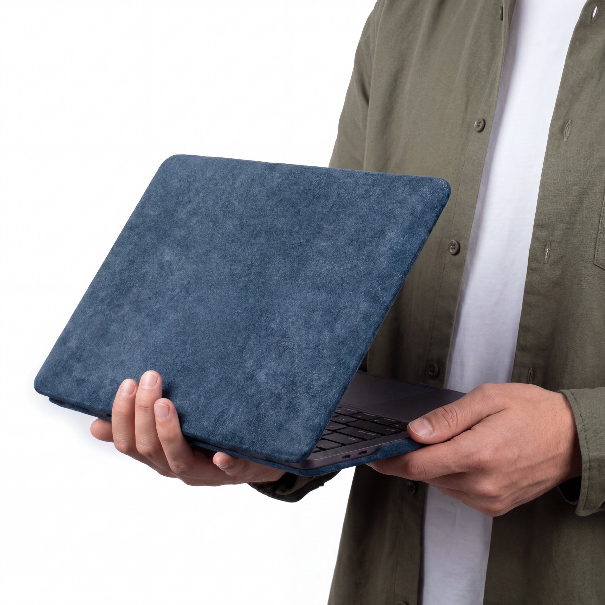 Alcantara MacBook Neo Cover – For 13 inch (2026) – Ocean Blue - Alcanside