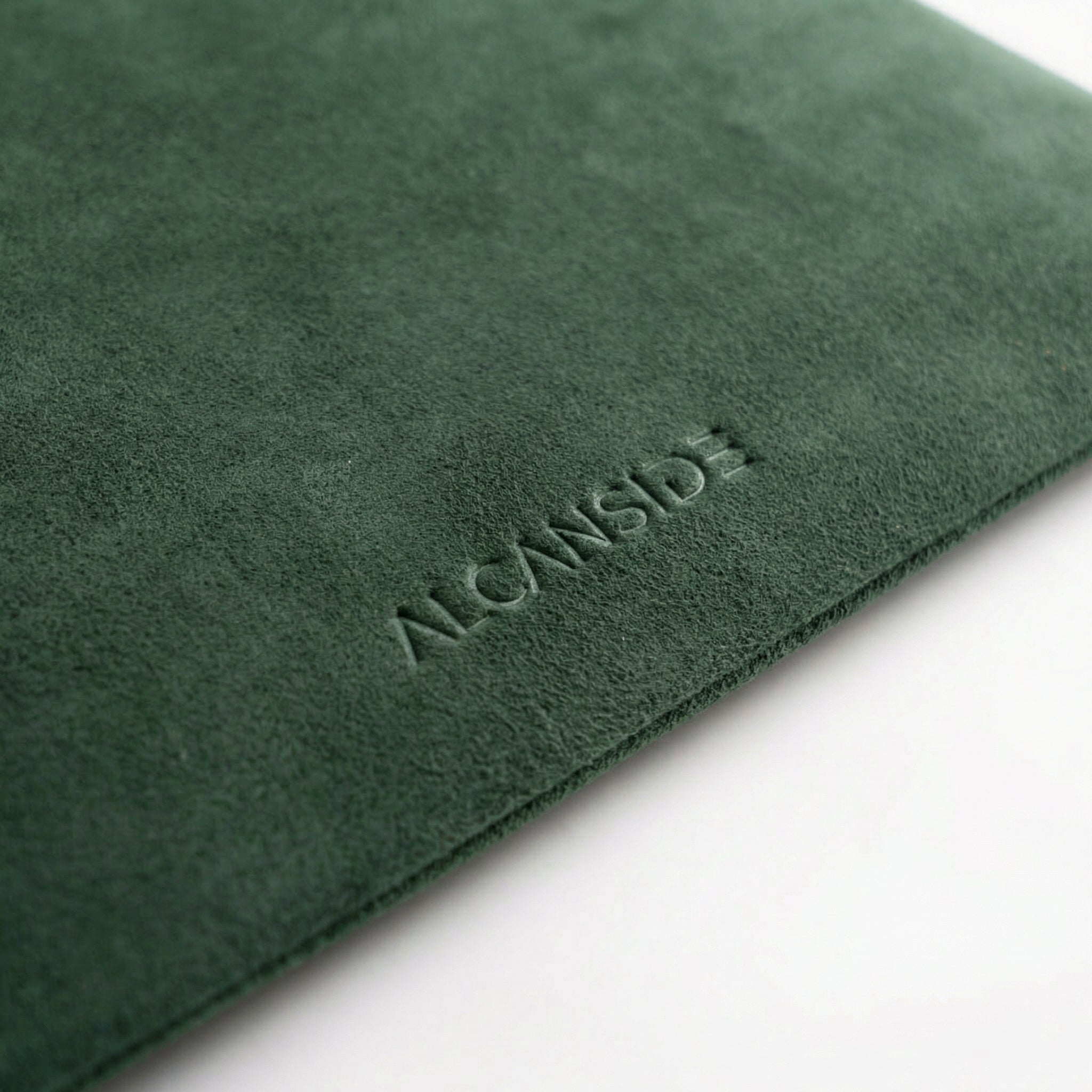 Alcantara Pouch - Midnight Green - Alcanside