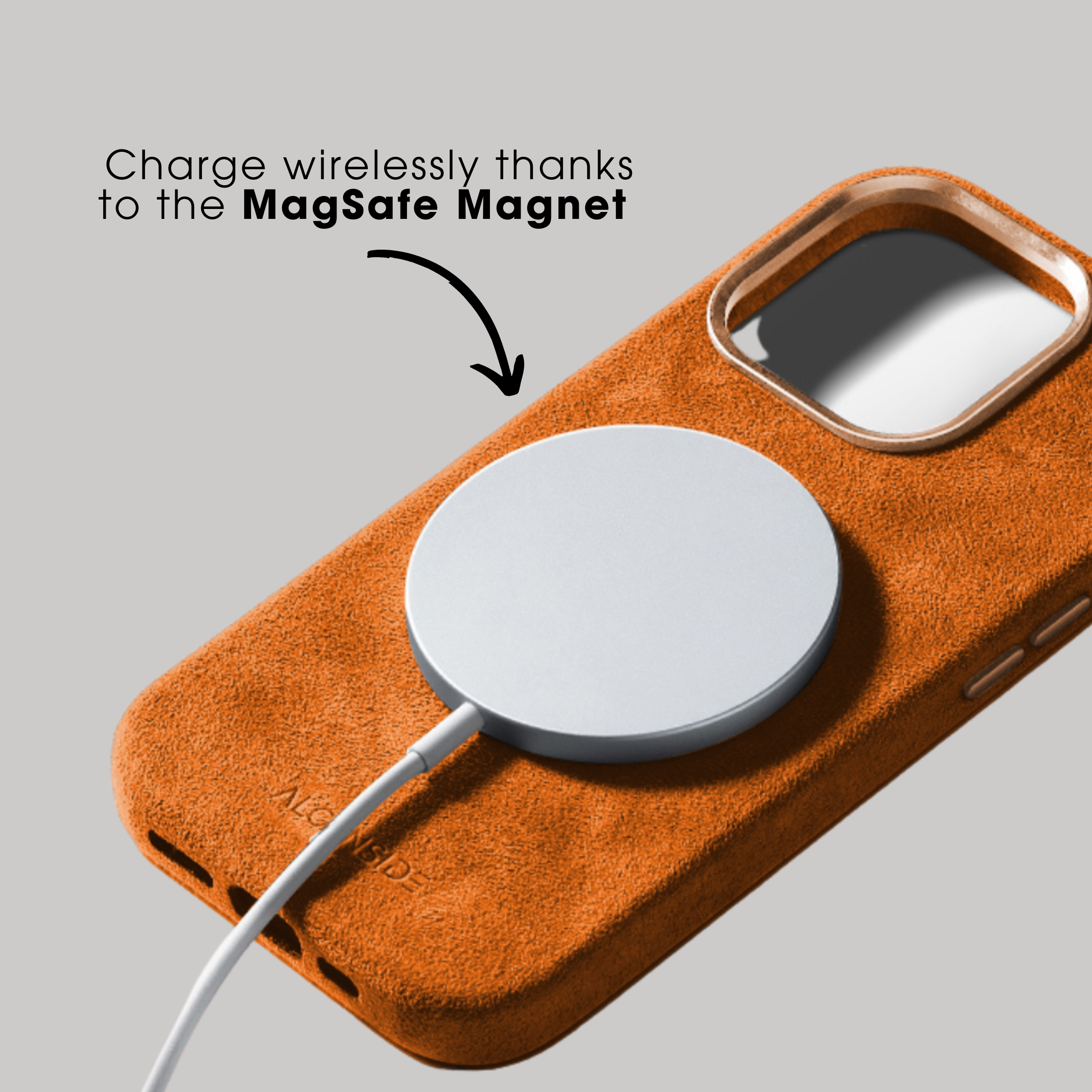 iPhone 15 Pro - Alcantara Case - Orange