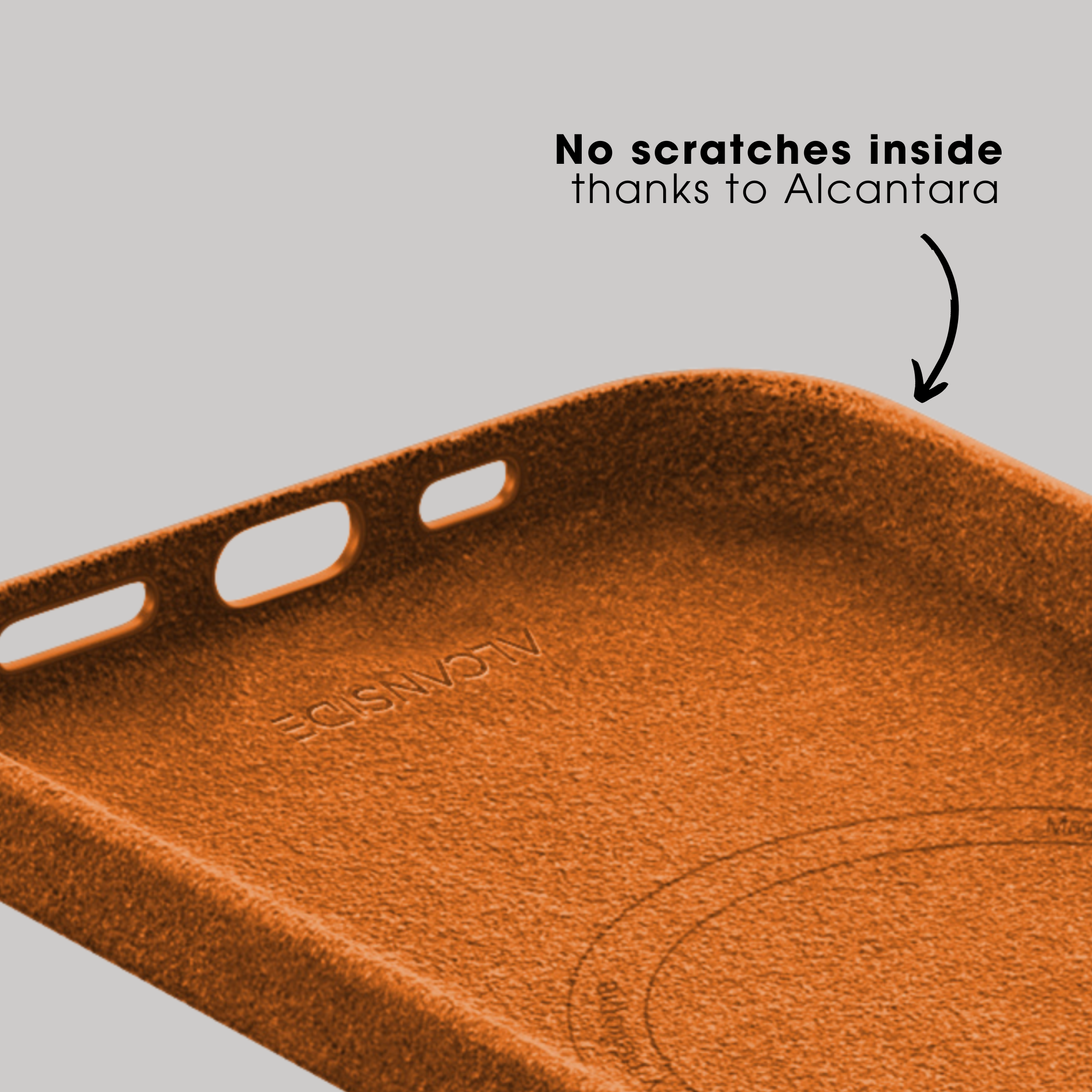 iPhone 15 Pro - Alcantara Case - Orange