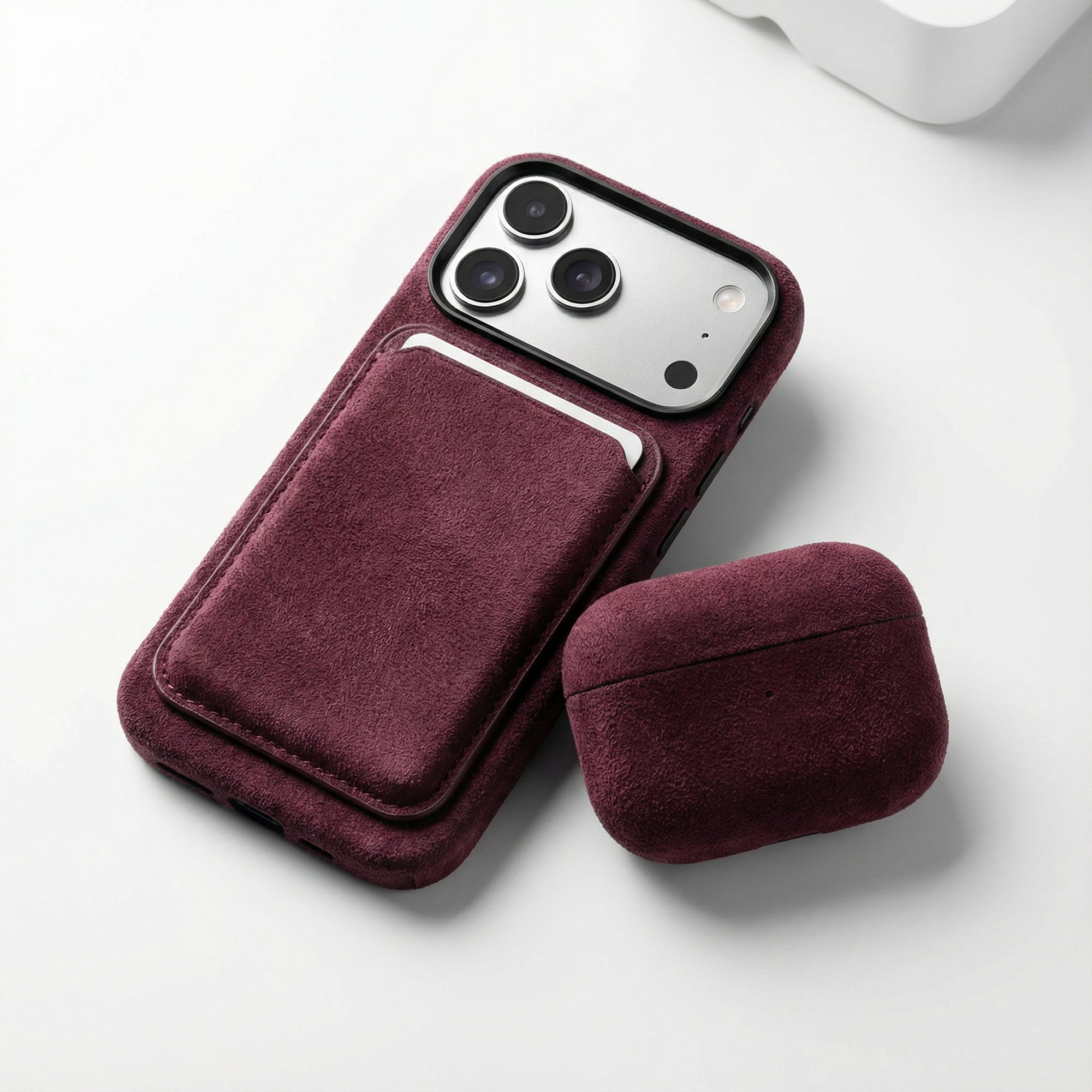 iPhone 17 Pro Max - Alcantara Case - Wine Red