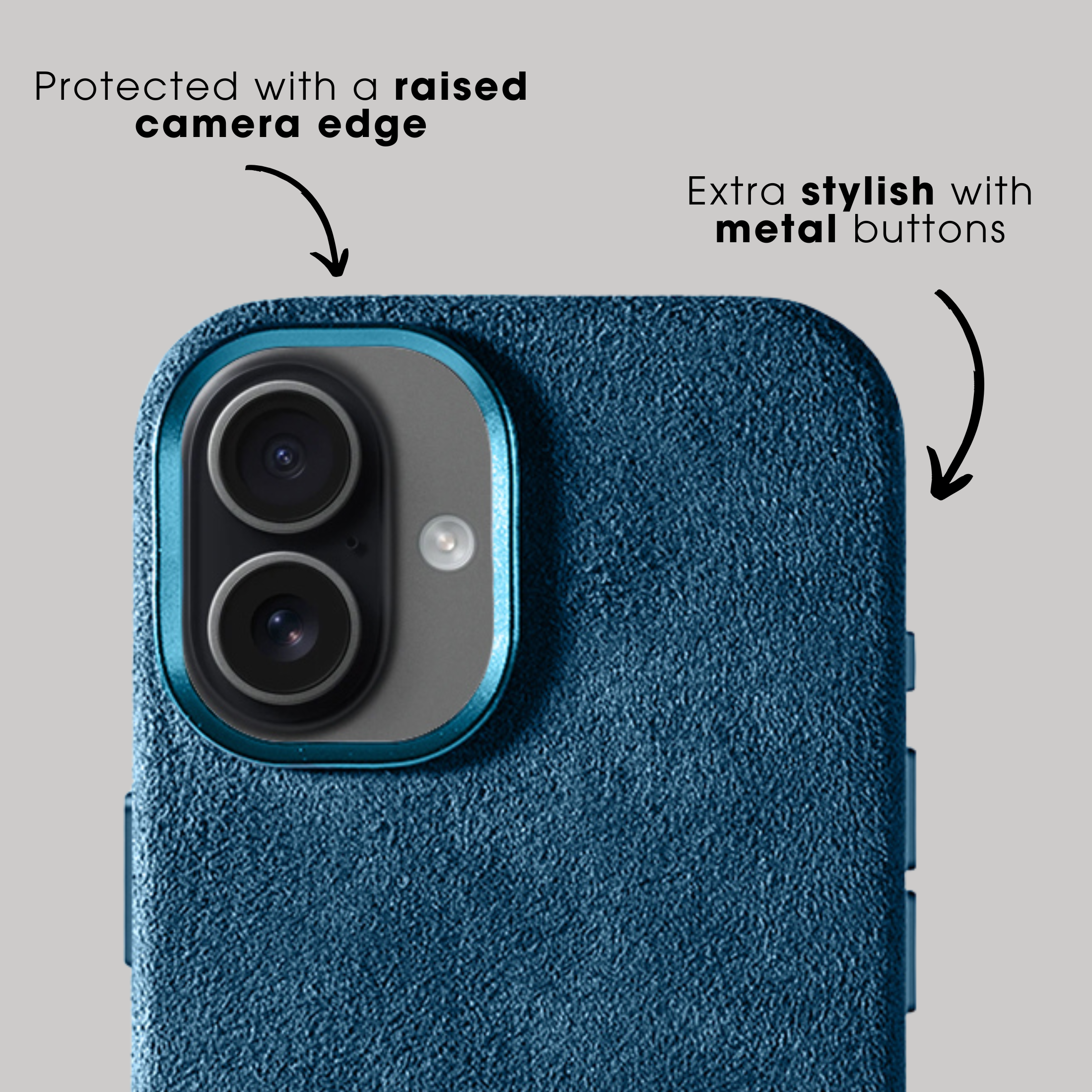 iPhone 17 - Alcantara Case - Ocean Blue
