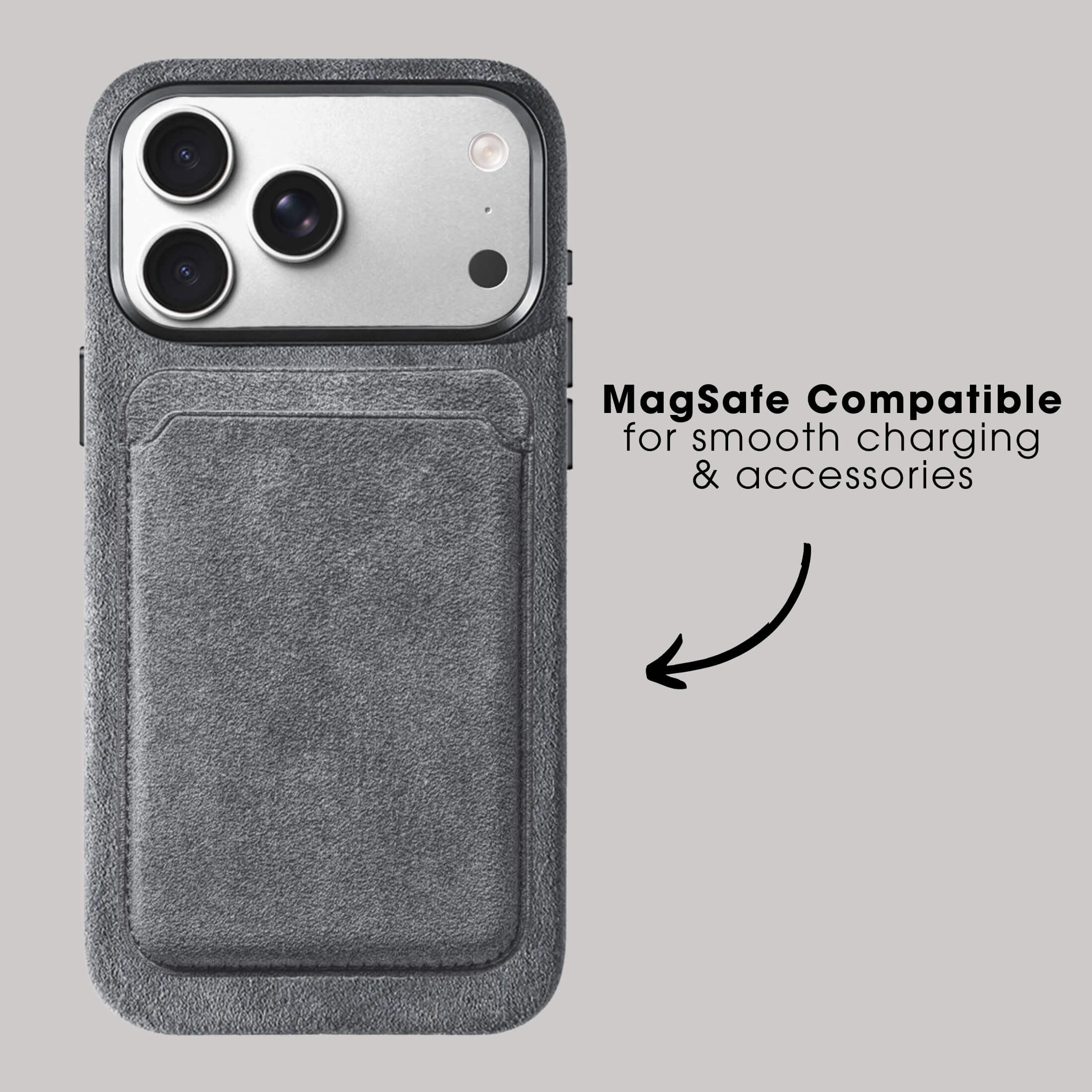 iPhone 17 Pro - Alcantara Case - Nardo Gray