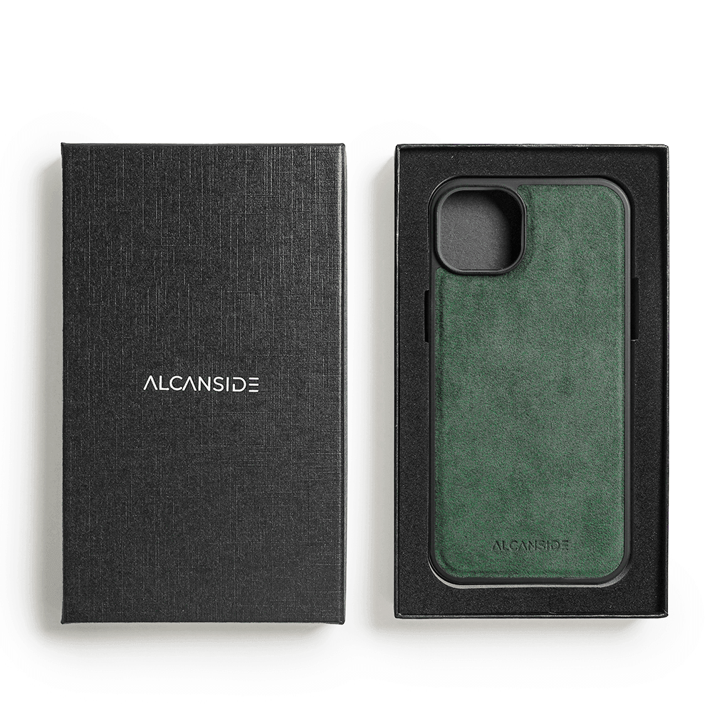 iPhone 13 - Alcantara Back Cover - Midnight Green - Alcanside