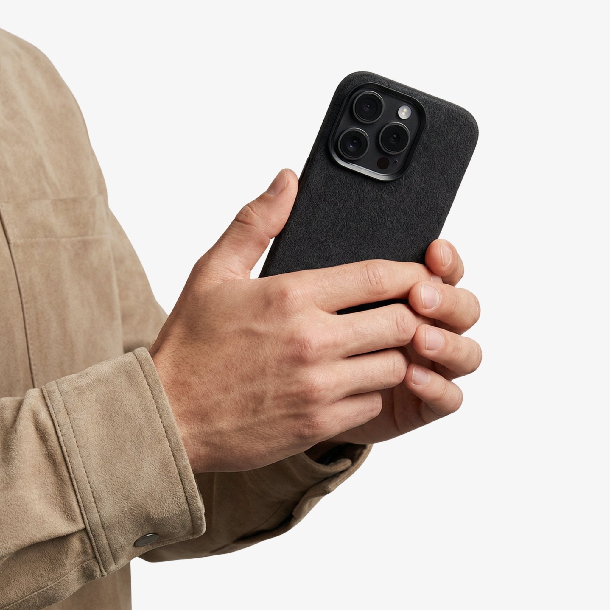 iPhone 15 Pro Max - Alcantara Case - Deep Black - Alcanside
