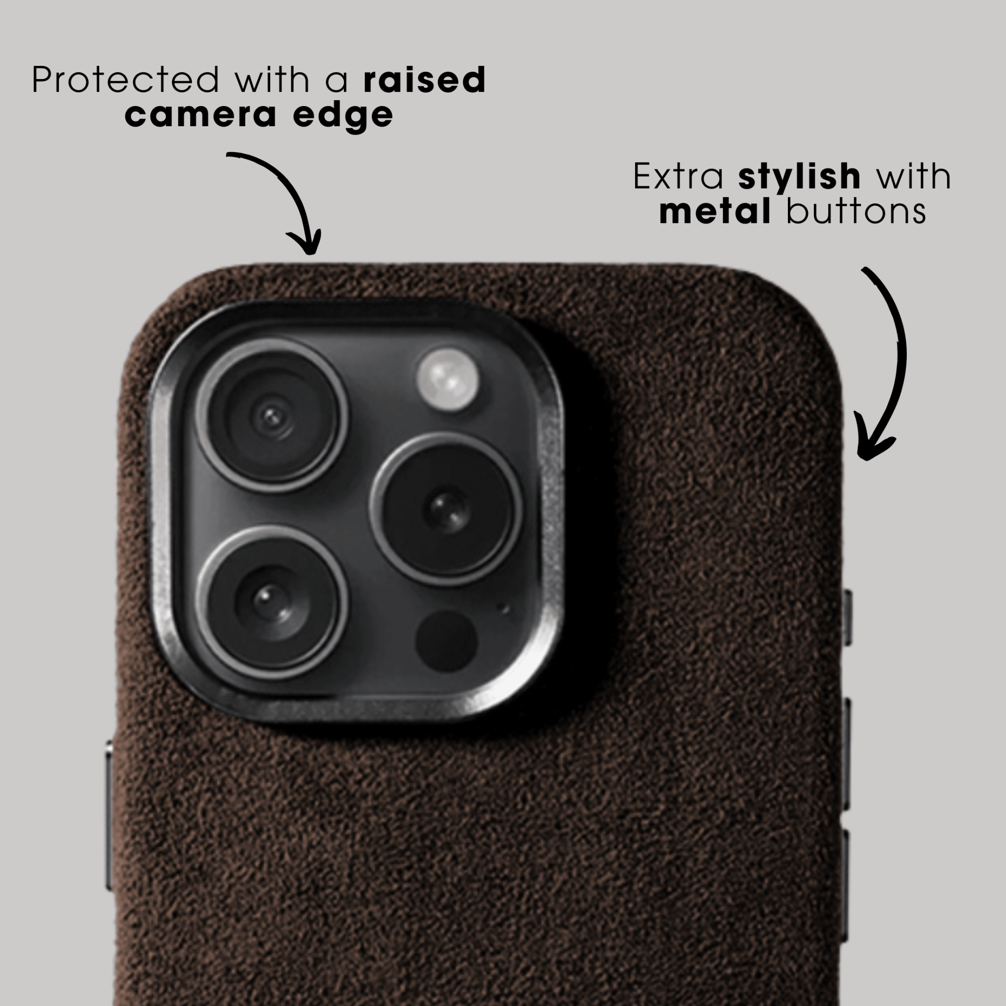 iPhone 16 Pro Max - Alcantara Case - Chocolate Brown - Alcanside