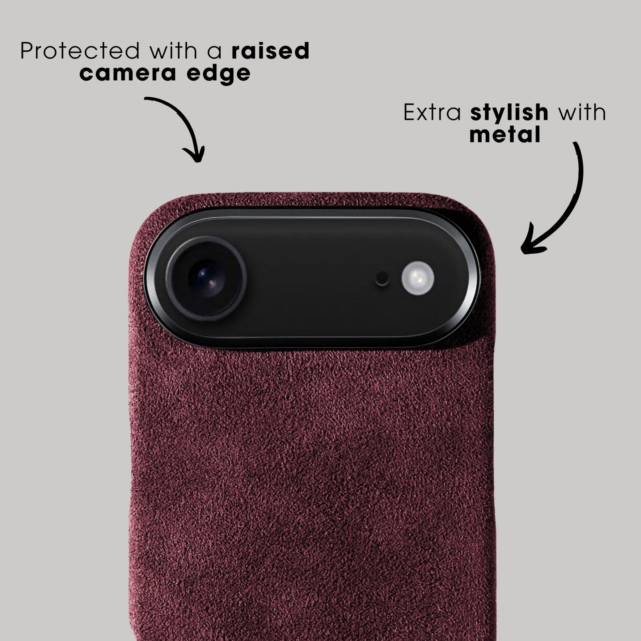 iPhone 17 Air - Alcantara Case - Wine Red - Alcanside