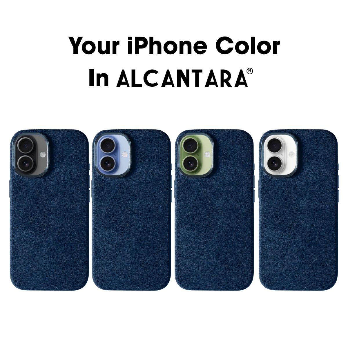 iPhone 17 - Alcantara Case - Navy Blue - Alcanside