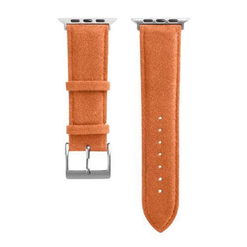 Alcantara Apple Watch Band With Buckle - Orange - 38/40/41/42mm - Alcanside
