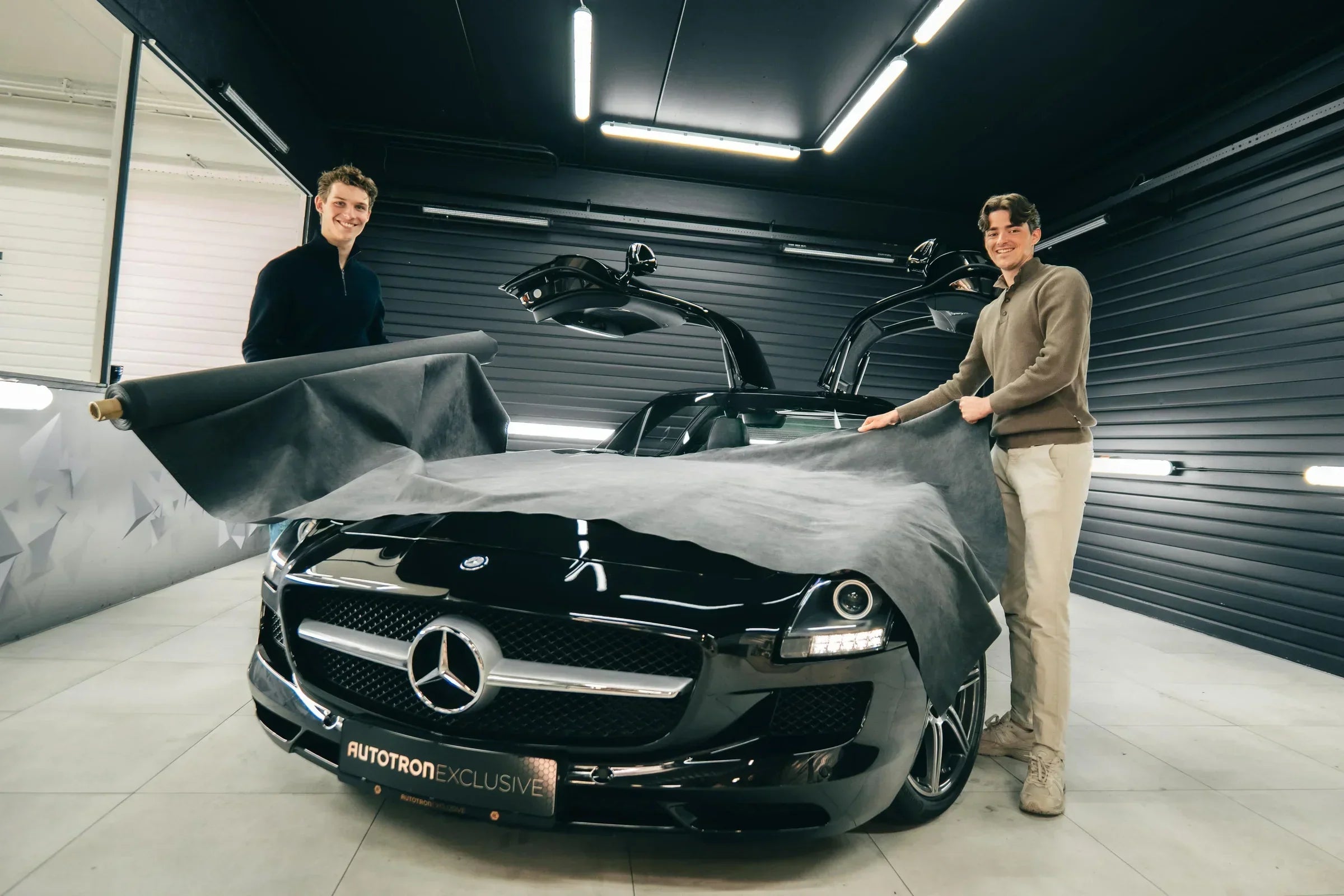 Alcantara-Wrapped Mercedes SLS - Alcanside