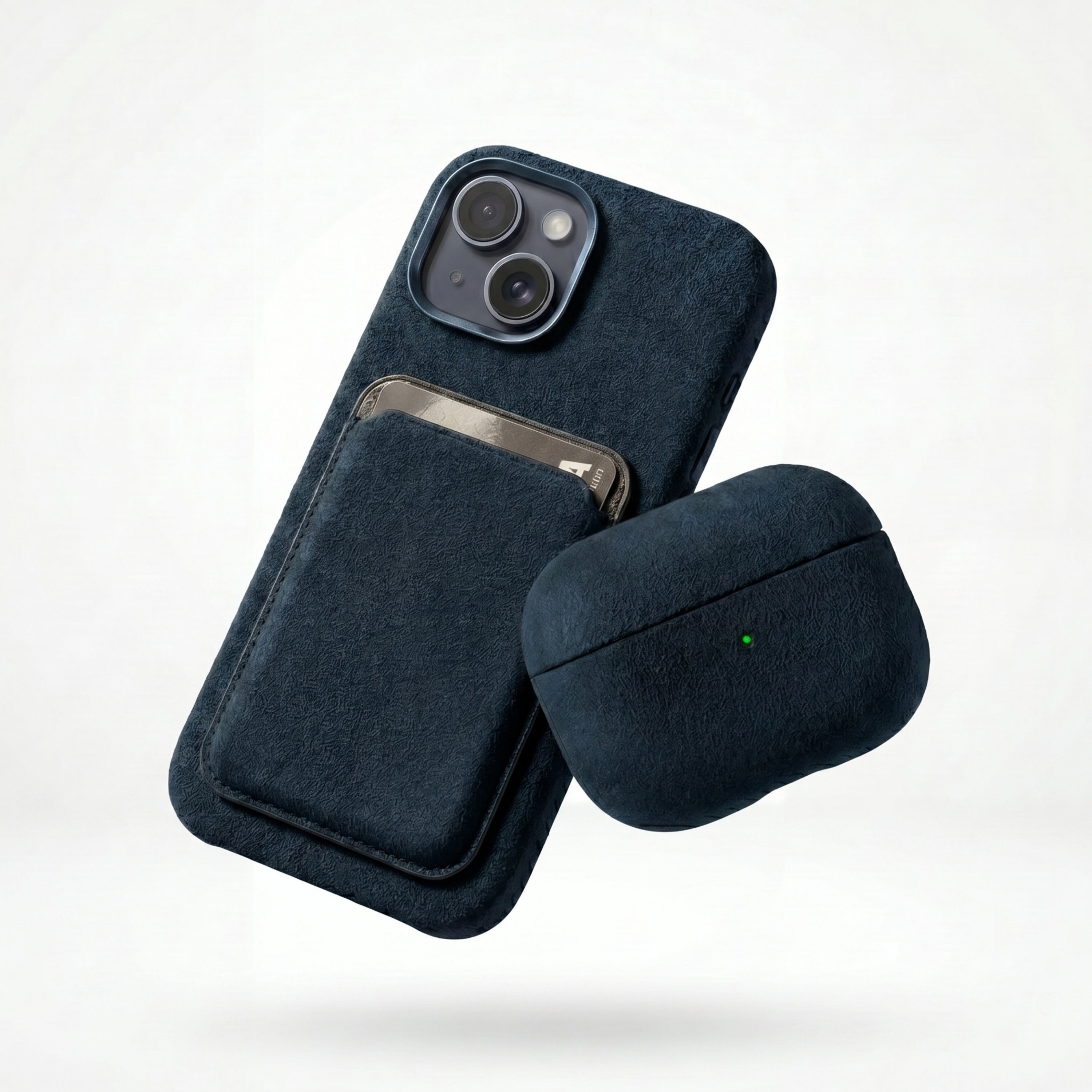 iPhone 15 - Alcantara Case - Navy Blue