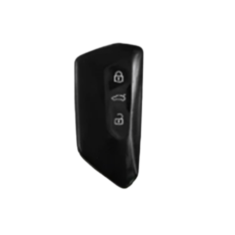 Alcantara Car Key Fob Cover for Volkswagen - Model D with Buckle - Space Grey
