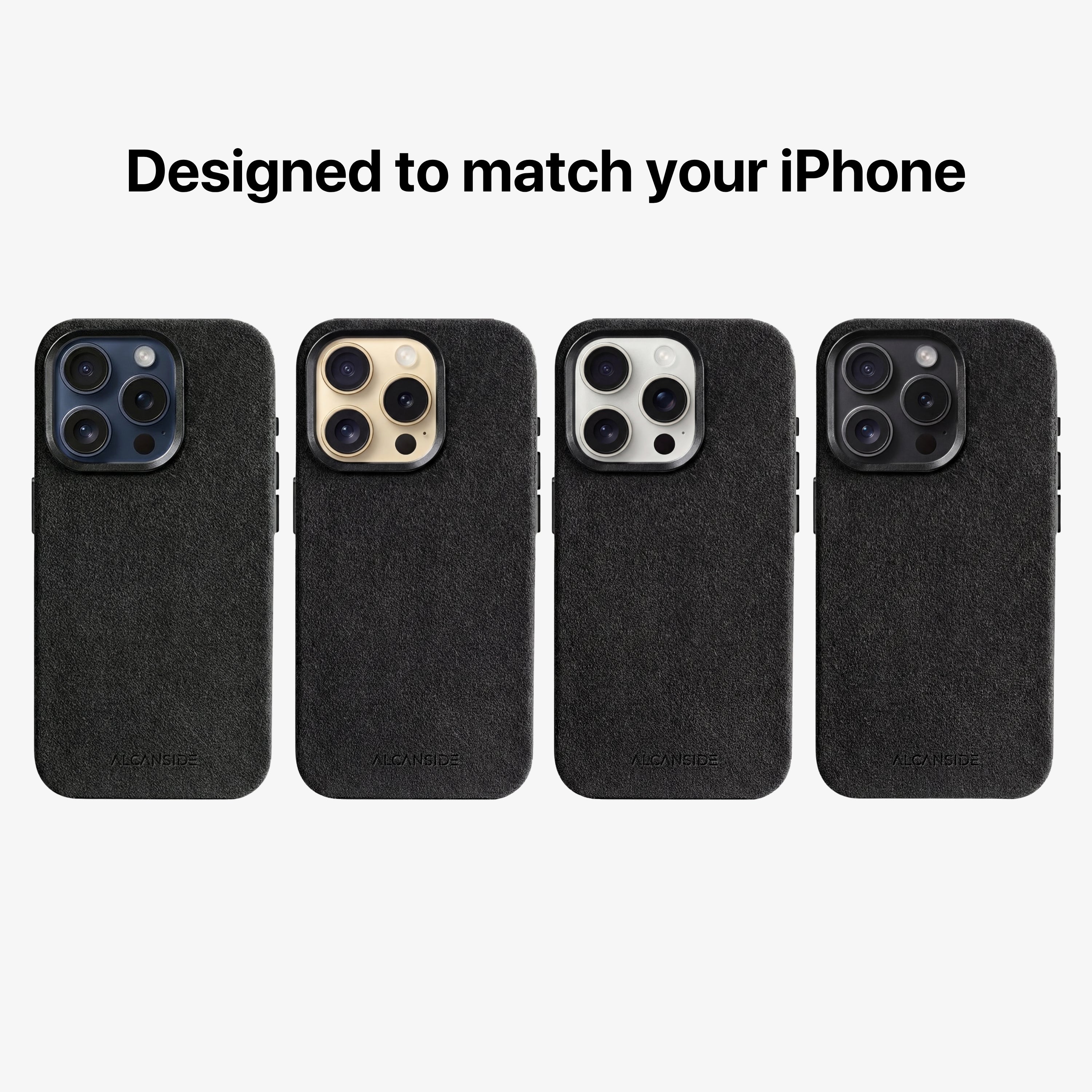 iPhone 15 Pro Max - Alcantara Case - Deep Black