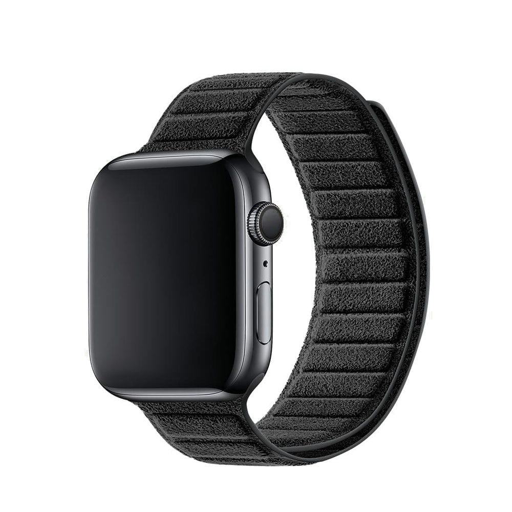 Alcantara Apple Watch Band - Deep Black - 42/44/45/46mm & Ultra (49mm) - Alcanside