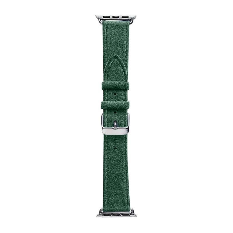 Alcantara Apple Watch Band With Buckle - Midnight Green - 42/44/45/46mm & Ultra (49mm) - Christmas Edition - Alcanside