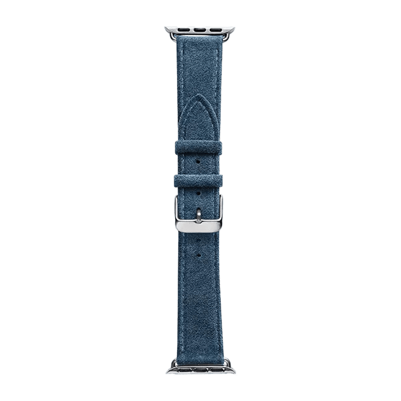 Alcantara Apple Watch Band With Buckle - Ocean Blue - 42/44/45/46mm & Ultra (49mm) - Alcanside