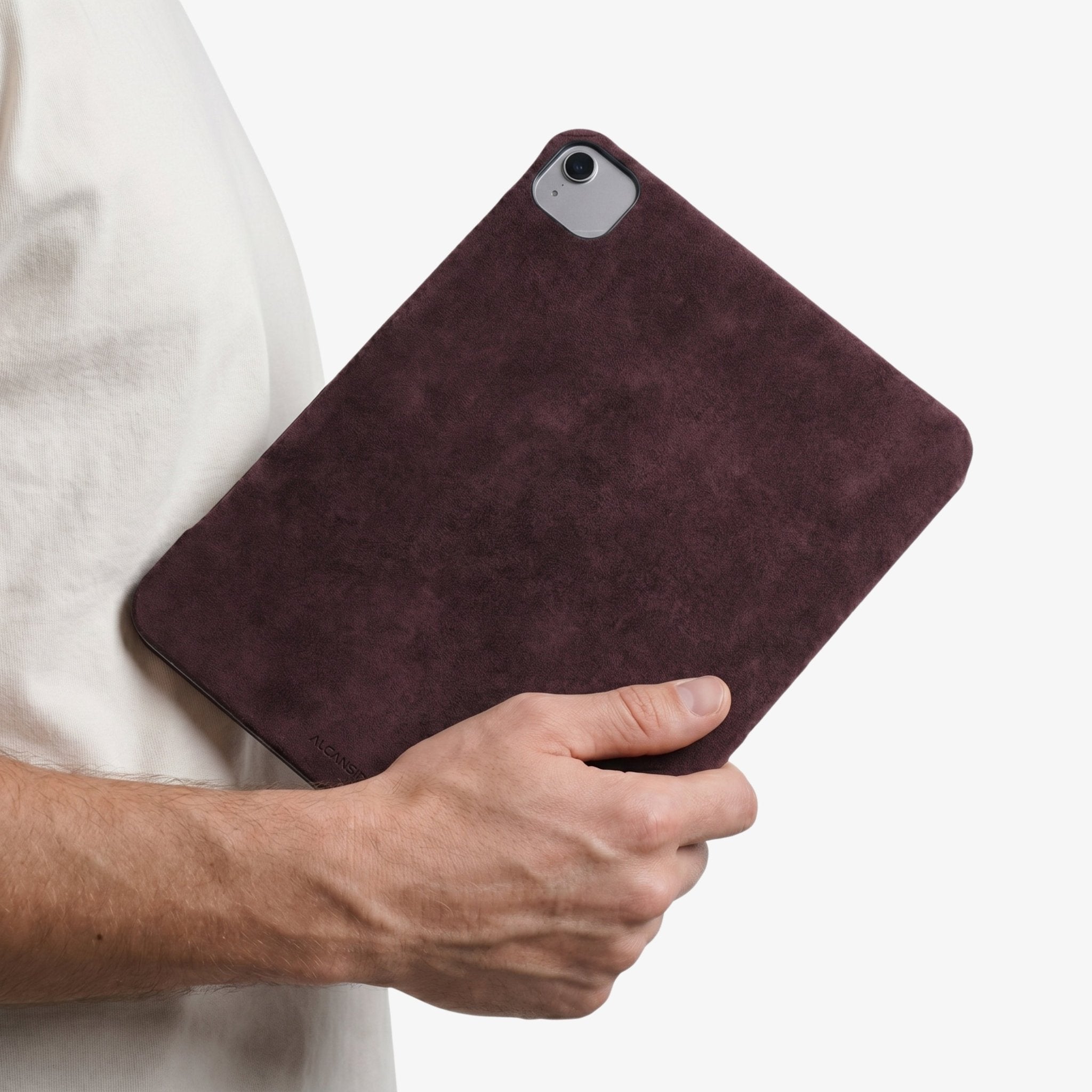 Alcantara iPad Cover - For iPad Air 11 inch (2024/2026) - Wine Red - Alcanside