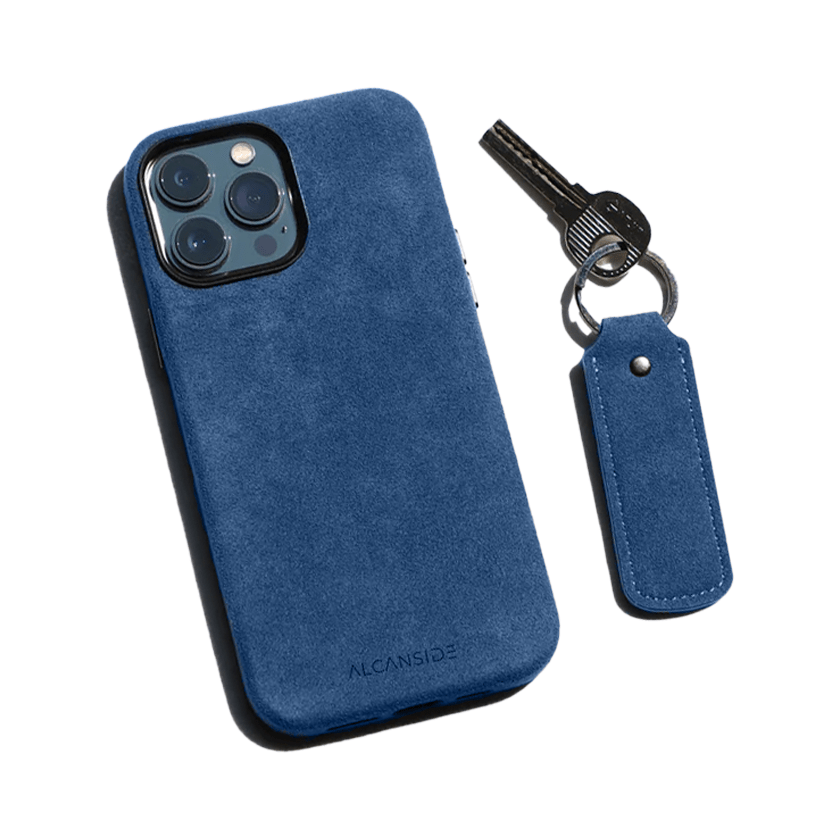 Alcantara Keychain - Ocean Blue - Alcanside