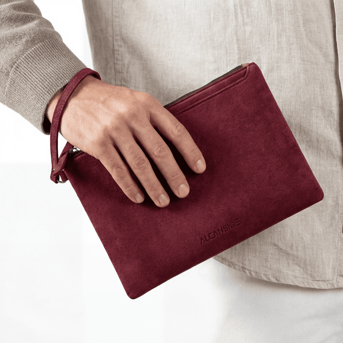 Alcantara Pouch - Wine Red - Alcanside