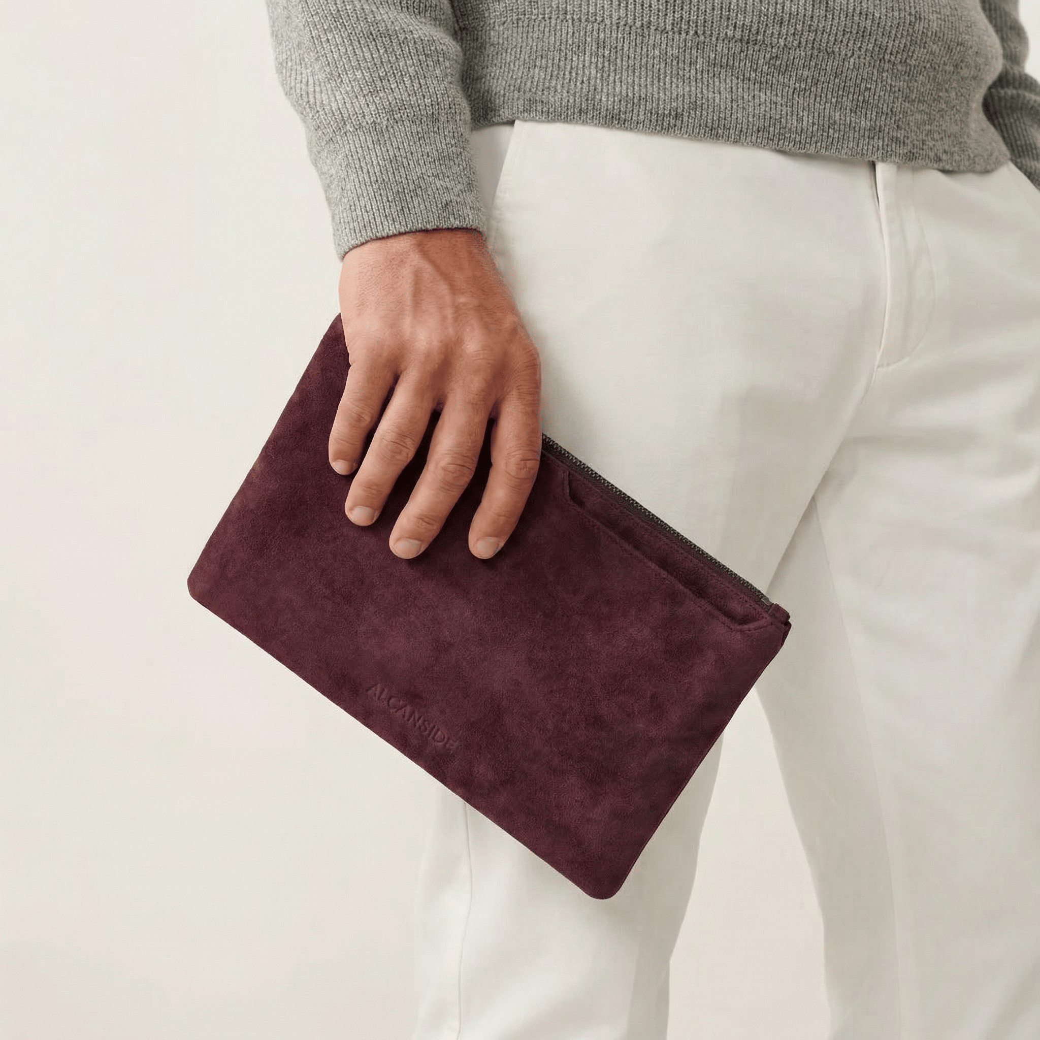 Alcantara Pouch - Wine Red - Alcanside
