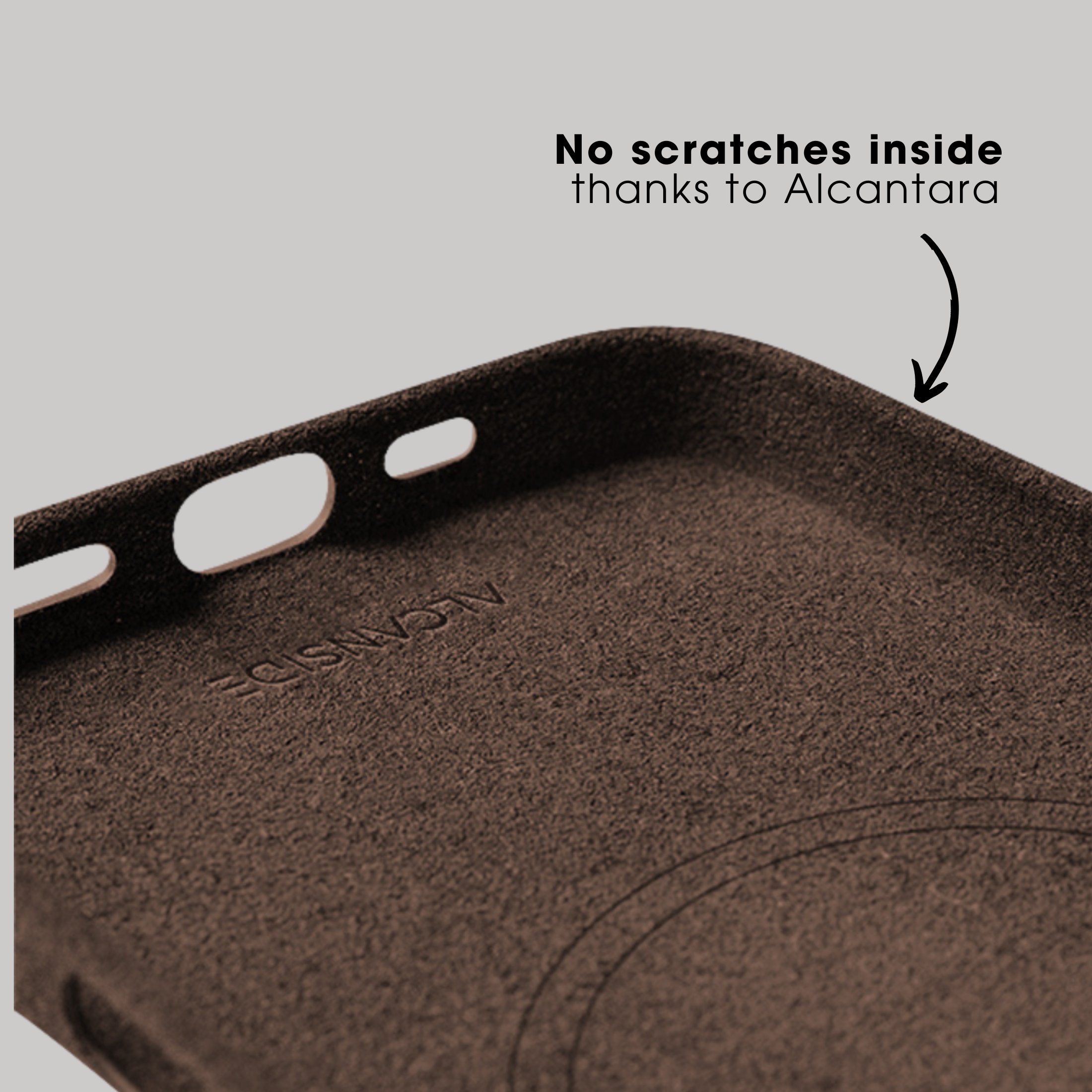iPhone 16 Pro - Alcantara Case - Chocolate Brown