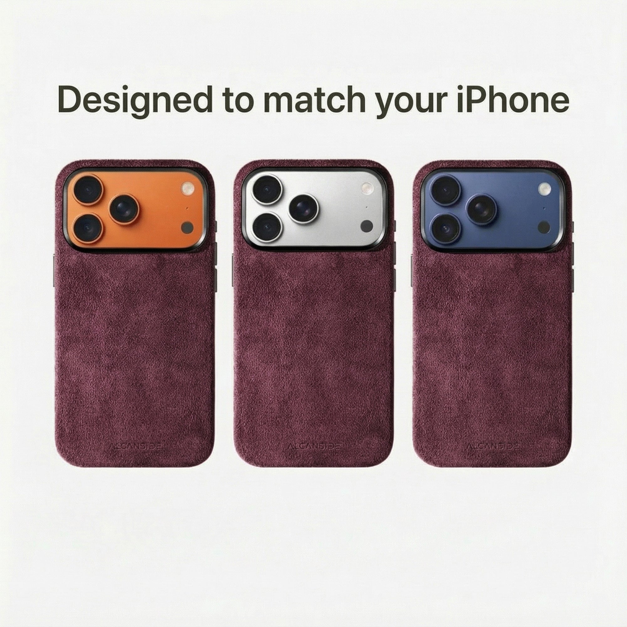 iPhone 17 Pro Max - Alcantara Case - Wine Red