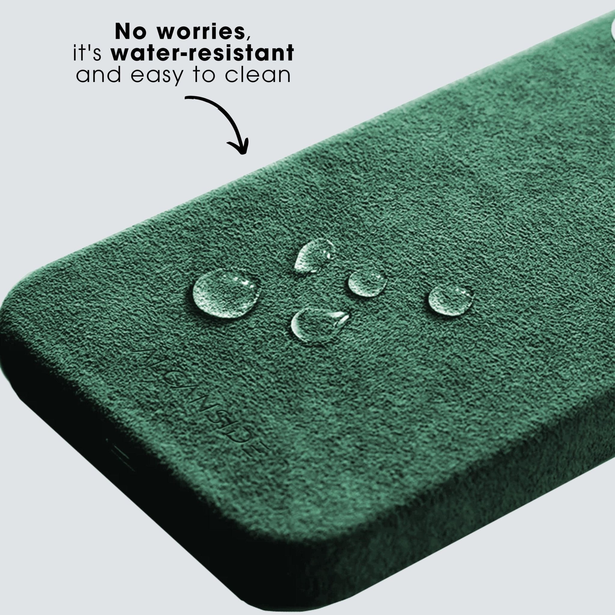 iPhone 15 - Alcantara Case - Midnight Green - Alcanside