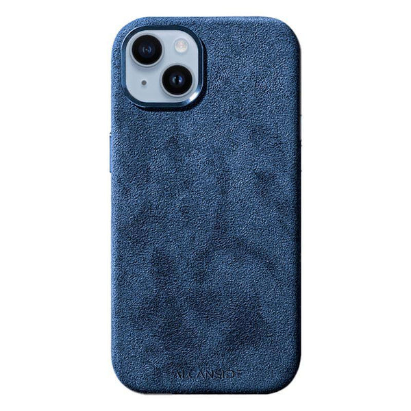 iPhone 15 Plus - Alcantara Case - Ocean blue