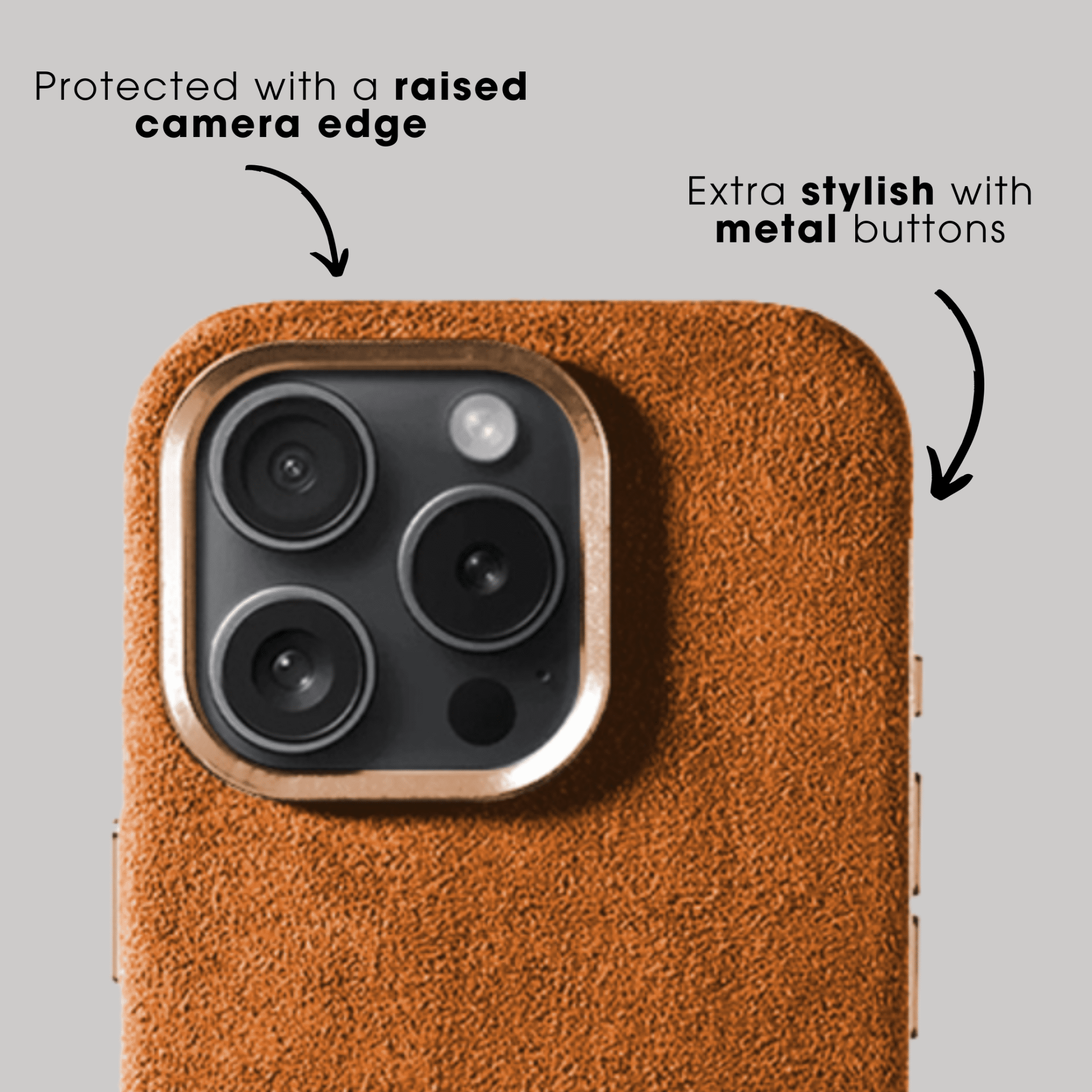 iPhone 16 Pro - Alcantara Case - Orange - Alcanside