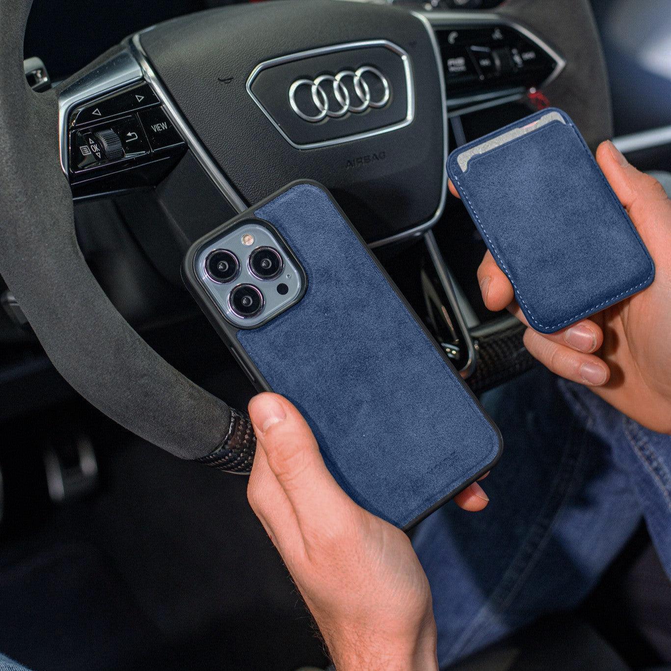 iPhone 16 Pro Max - Alcantara Back Cover - Ocean Blue - Alcanside