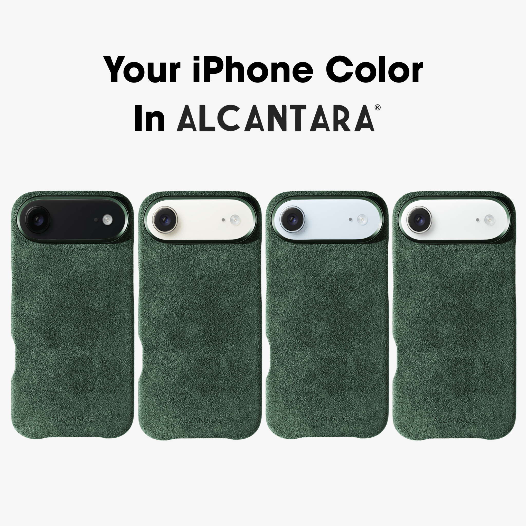 iPhone 17 Air - Alcantara Case - Midnight Green - Alcanside