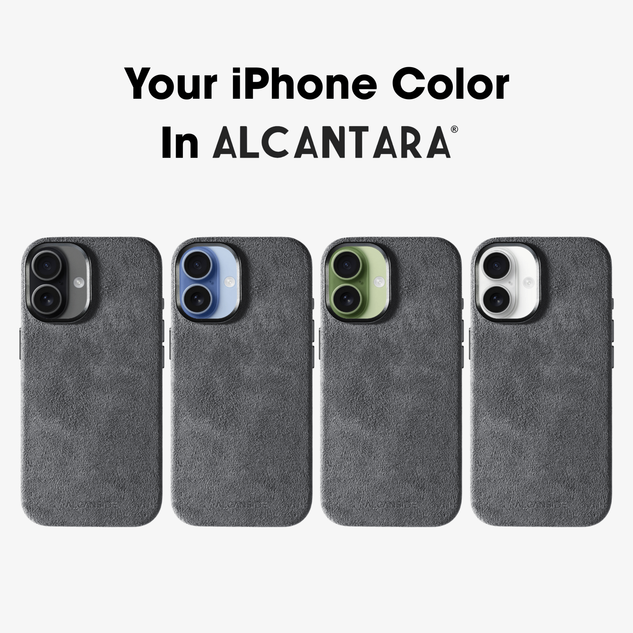 iPhone 17 - Alcantara Case - Nardo Gray - Alcanside
